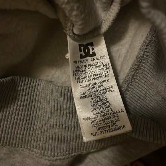 DC shoes hoodie - grey with camo branding - Picture 10 of 10
